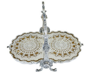 19th Century Silver Plated Decorative Bun Warmer — thumbnail 4