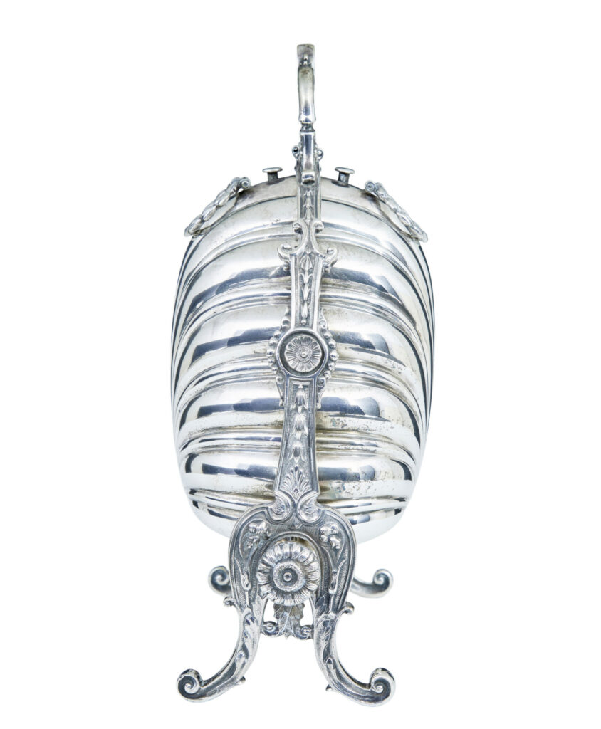 19th Century Silver Plated Decorative Bun Warmer — image 9