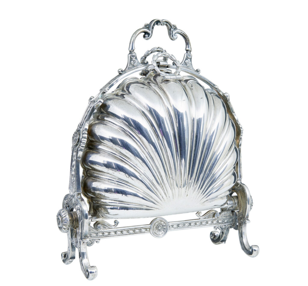 19th Century Silver Plated Decorative Bun Warmer — image 1