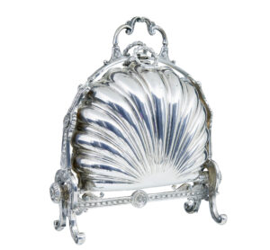 19th Century Silver Plated Decorative Bun Warmer — thumbnail 1