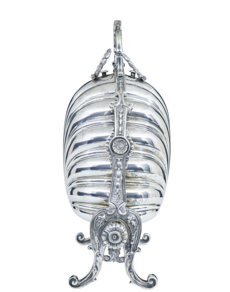 19th Century Silver Plated Decorative Bun Warmer — image 11
