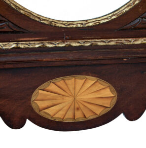 Late 19th Century American Sheraton Revival Walnut Mirror — thumbnail 3