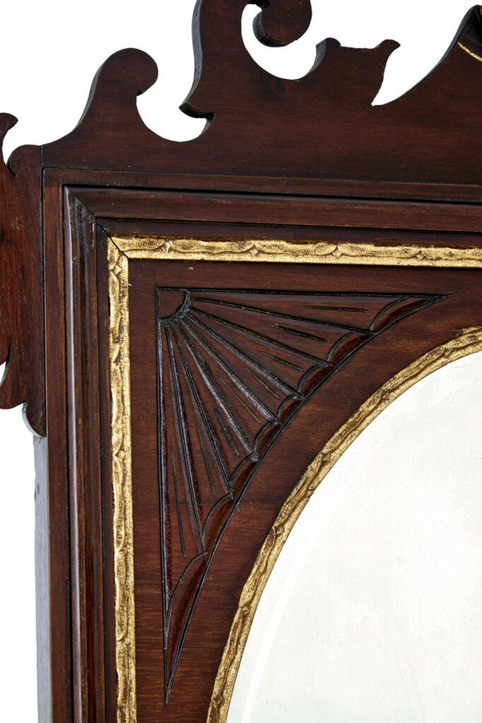 Late 19th Century American Sheraton Revival Walnut Mirror — image 4
