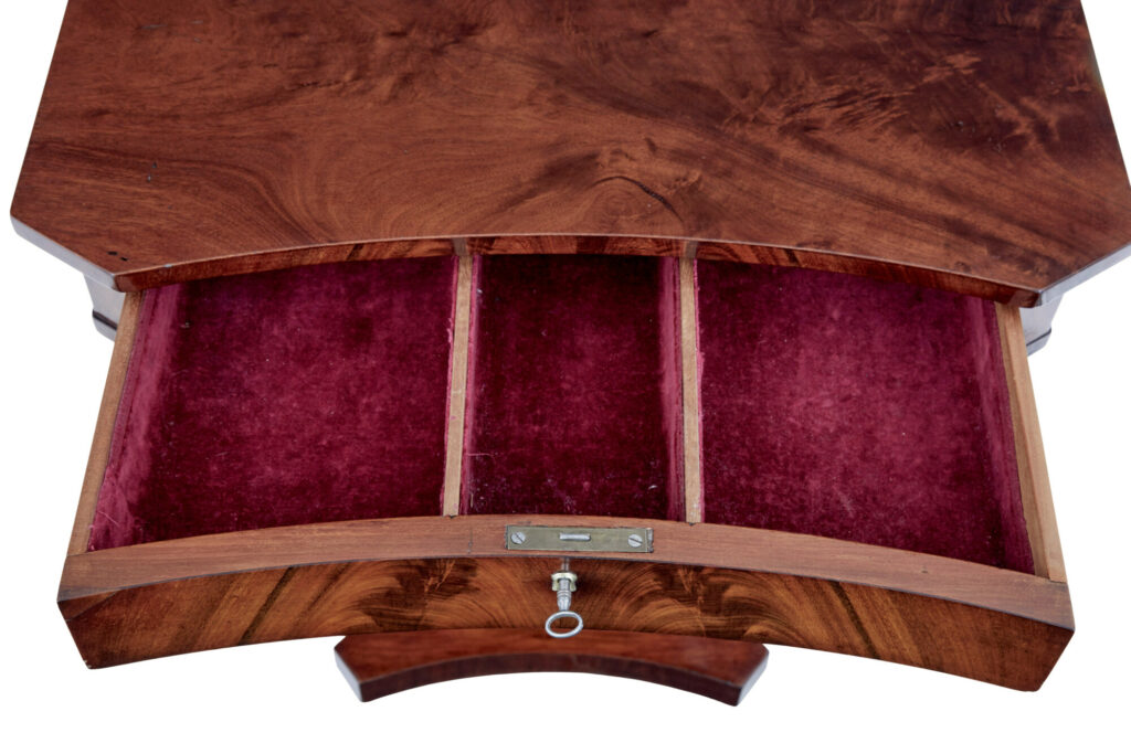 19th Century Empire Revival Mahogany Side Table — image 2