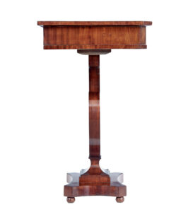 19th Century Empire Revival Mahogany Side Table — thumbnail 4