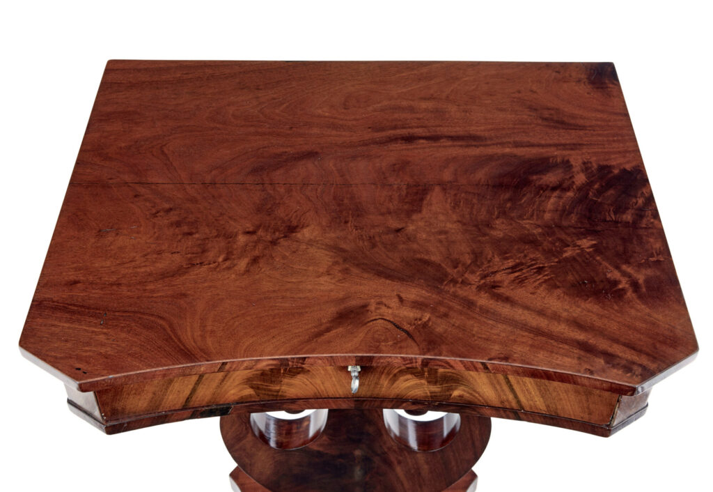 19th Century Empire Revival Mahogany Side Table — image 3