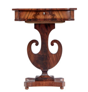 19th Century Empire Revival Mahogany Side Table — thumbnail 1