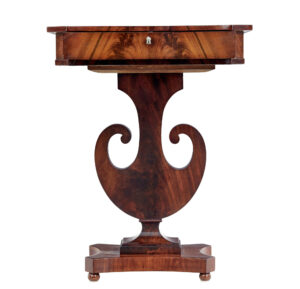 19th Century Empire Revival Mahogany Side Table — thumbnail 7