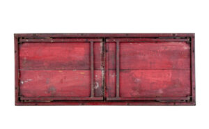 1920S’ Painted French Pine and Metal Folding Table — thumbnail 2