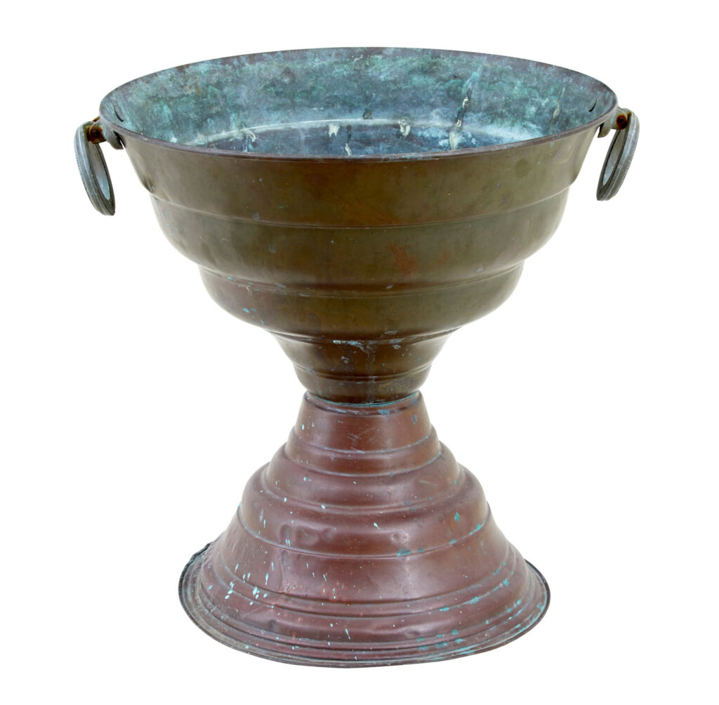 Large 19th Century Italian Copper Tazza — image 4