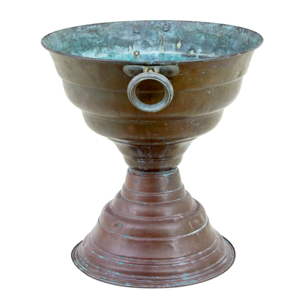 Large 19th Century Italian Copper Tazza — image 3