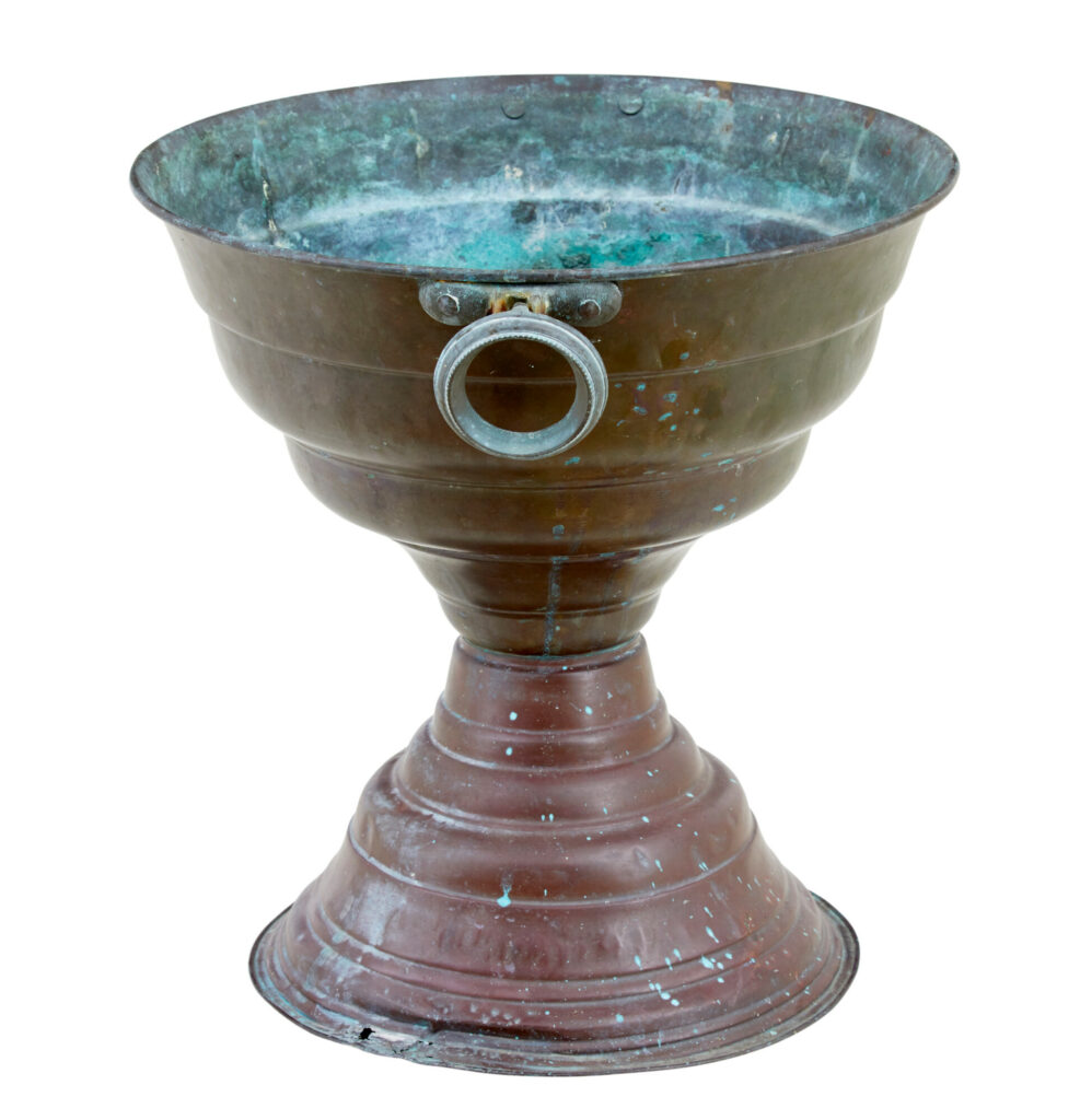 Large 19th Century Italian Copper Tazza — image 5