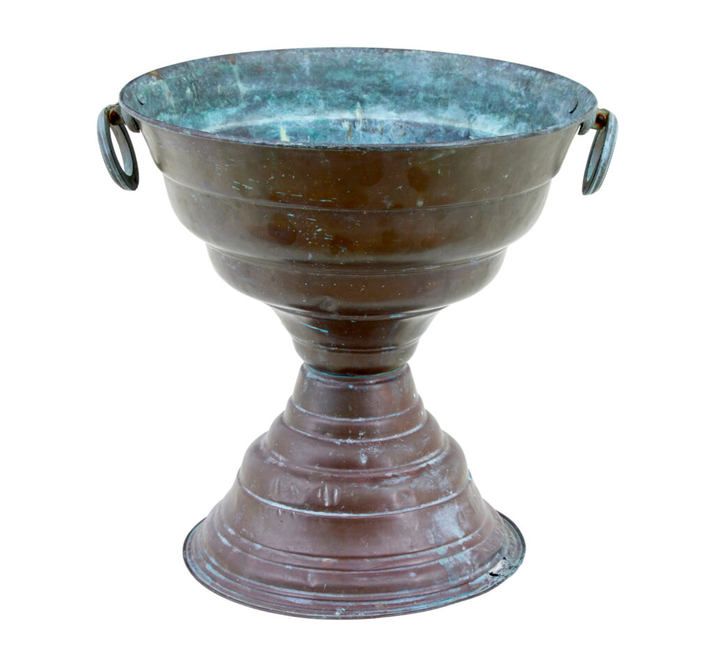 Large 19th Century Italian Copper Tazza