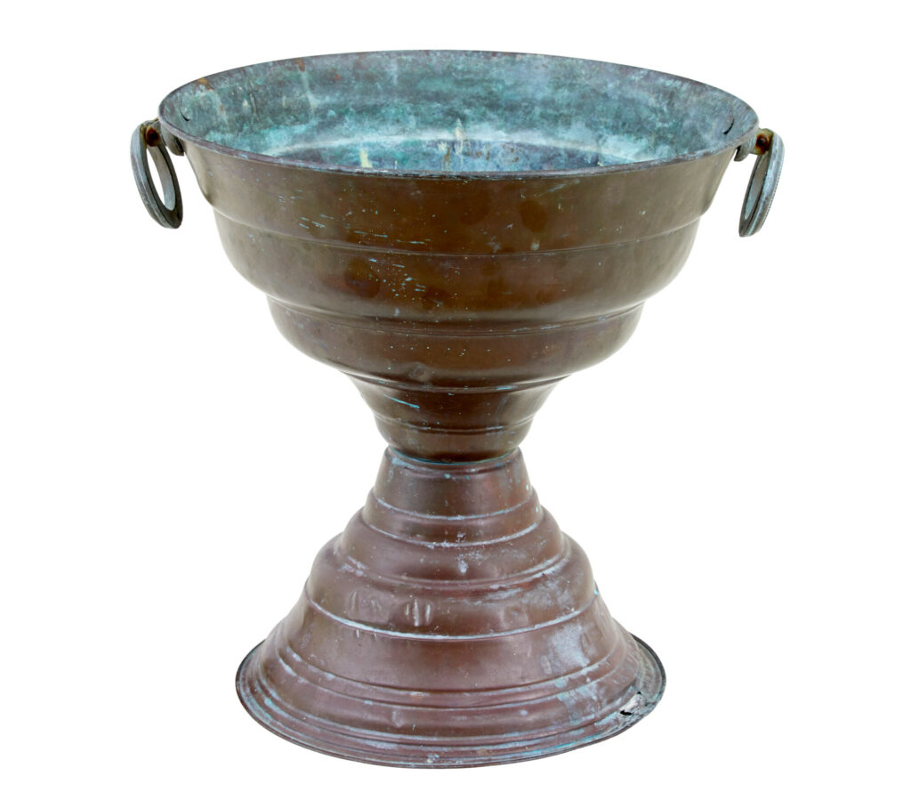 Large 19th Century Italian Copper Tazza — image 6
