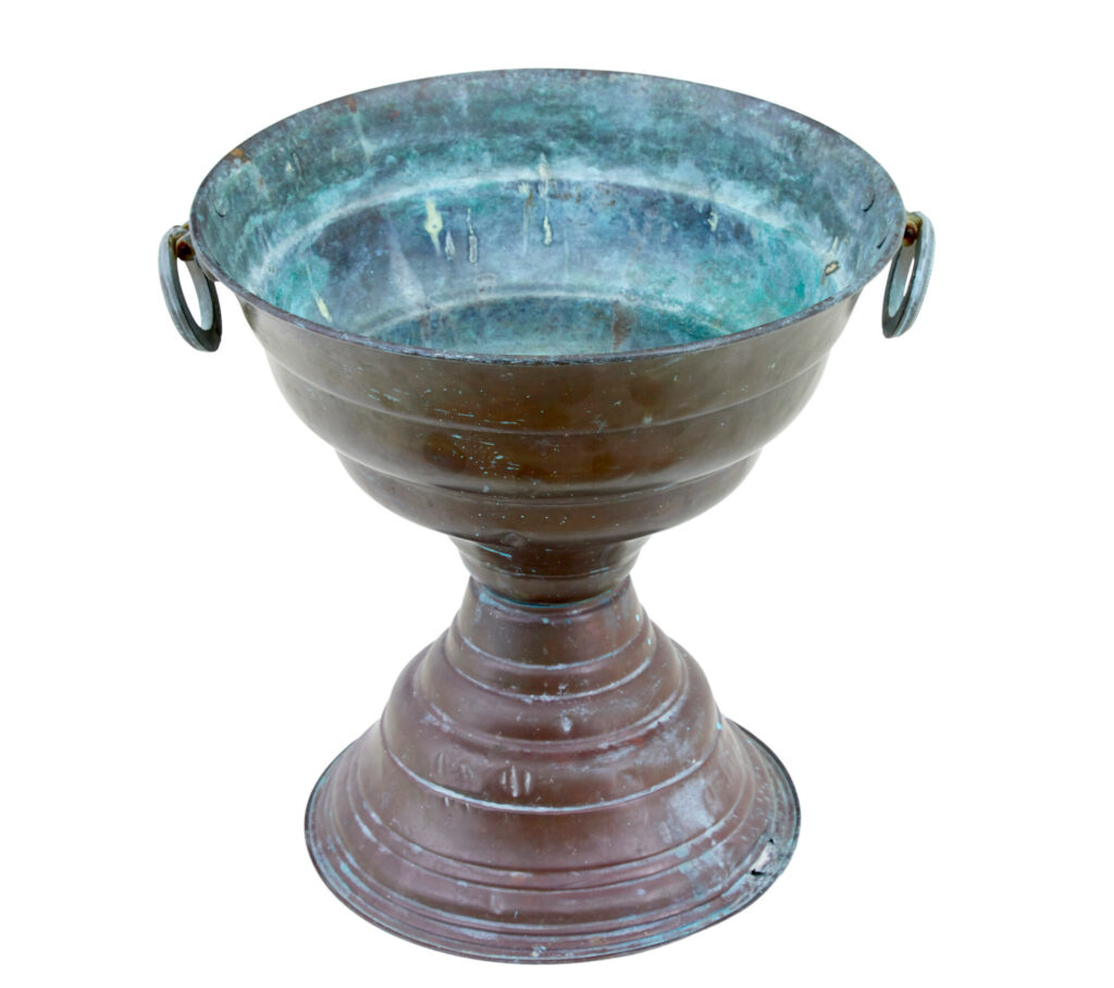 Large 19th Century Italian Copper Tazza — image 7