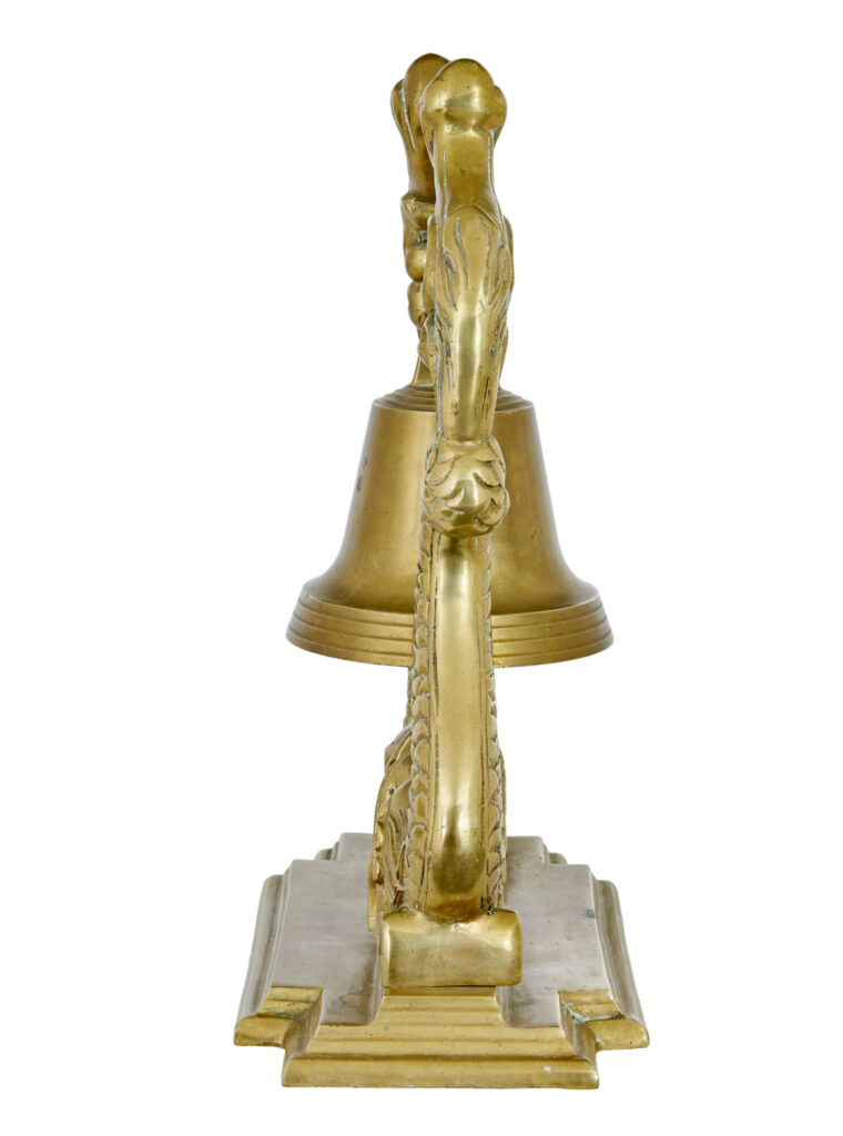 19th Century Victorian Brass Decorative Dinner Bell — image 5