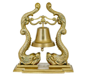 19th Century Victorian Brass Decorative Dinner Bell — thumbnail 1