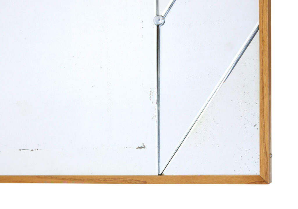 Large Mid Century Scandinavian Wall Mirror — image 3