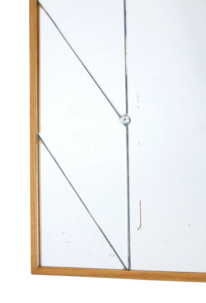 Large Mid Century Scandinavian Wall Mirror — image 2