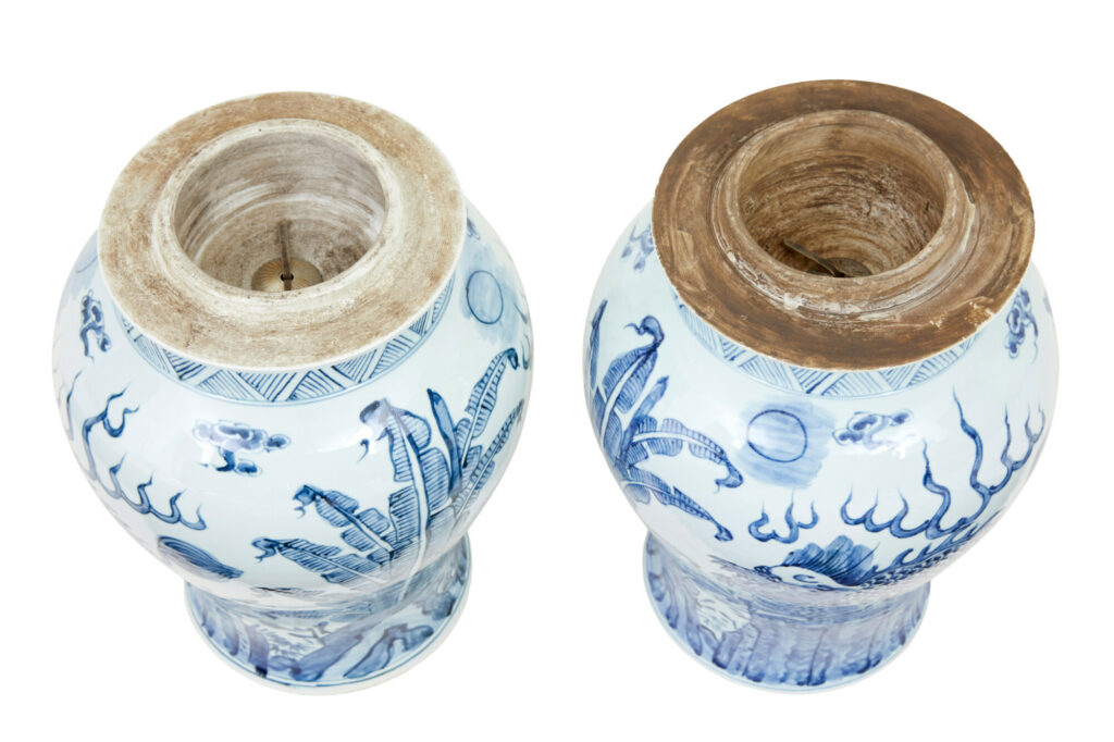 Pair of Mid Century Ceramic Ginger Jars — image 5