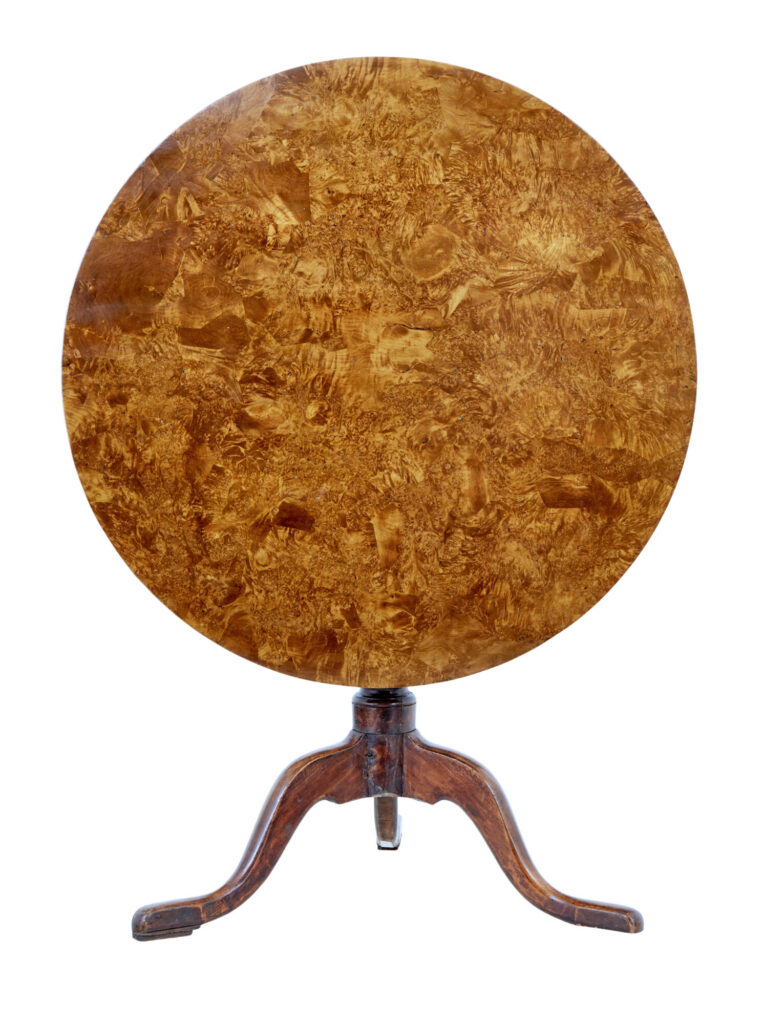 Swedish 19th Century Alder Root Tilt Top Table — image 5