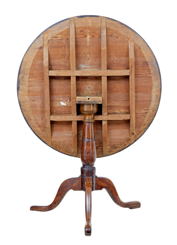Swedish 19th Century Alder Root Tilt Top Table — image 6