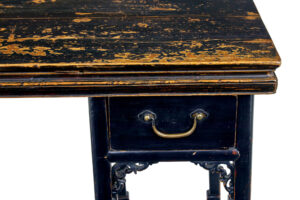 19th Century Chinese Black Lacquered Desk — thumbnail 2