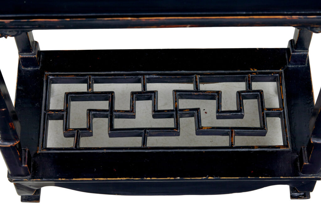 19th Century Chinese Black Lacquered Desk — image 4