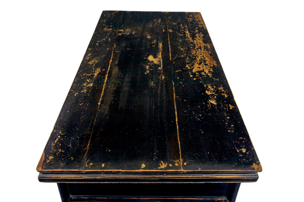 19th Century Chinese Black Lacquered Desk — image 5