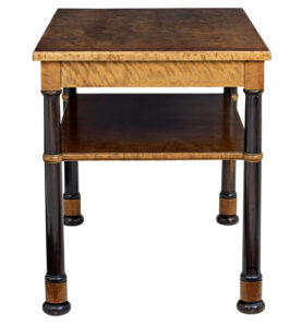 Early 20th Century Art Deco Birch Serving Table — thumbnail 5