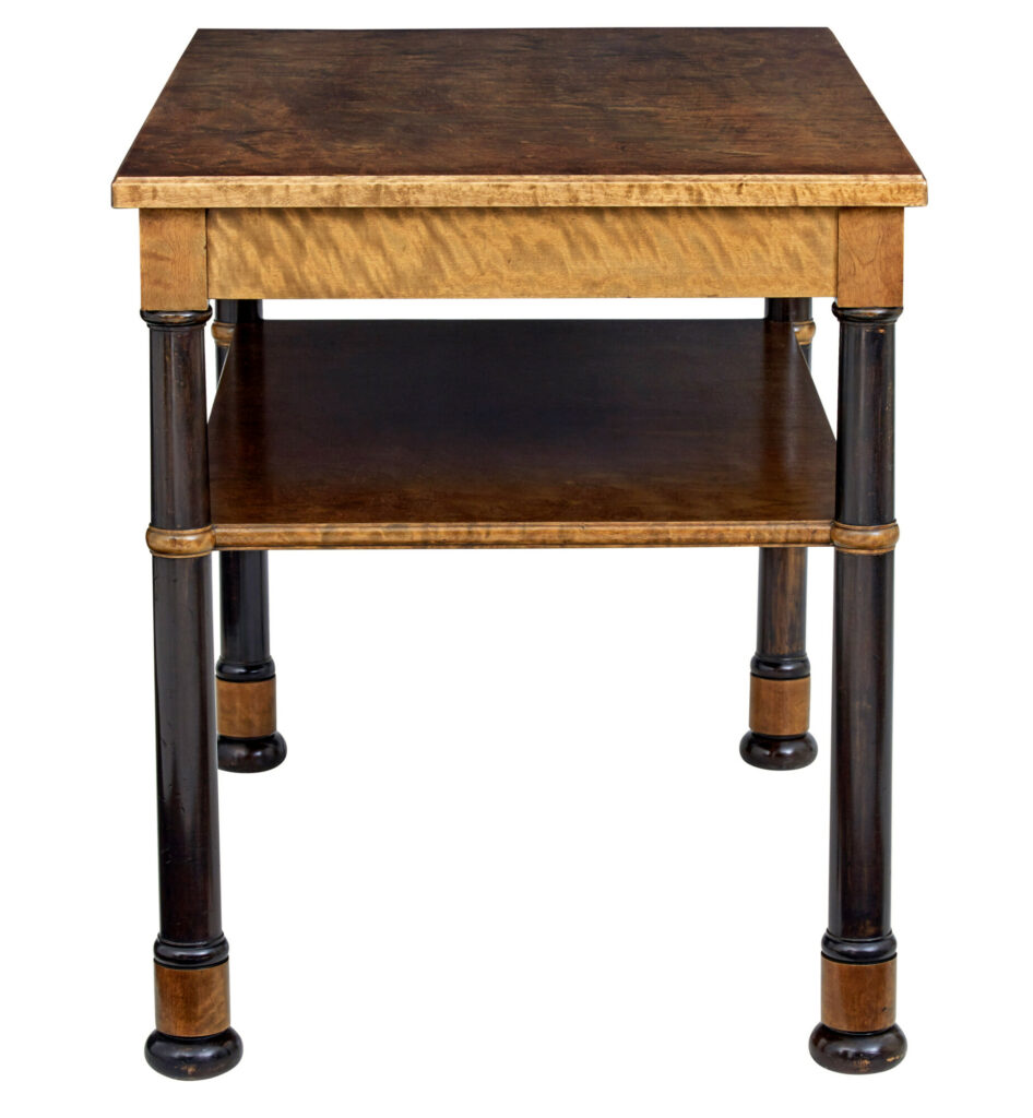 Early 20th Century Art Deco Birch Serving Table — image 5