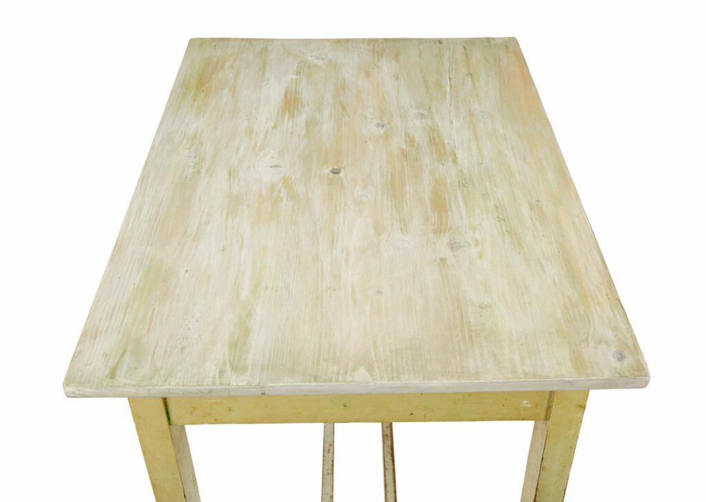 19th Century Green Painted Scandinavian Side Table — image 2