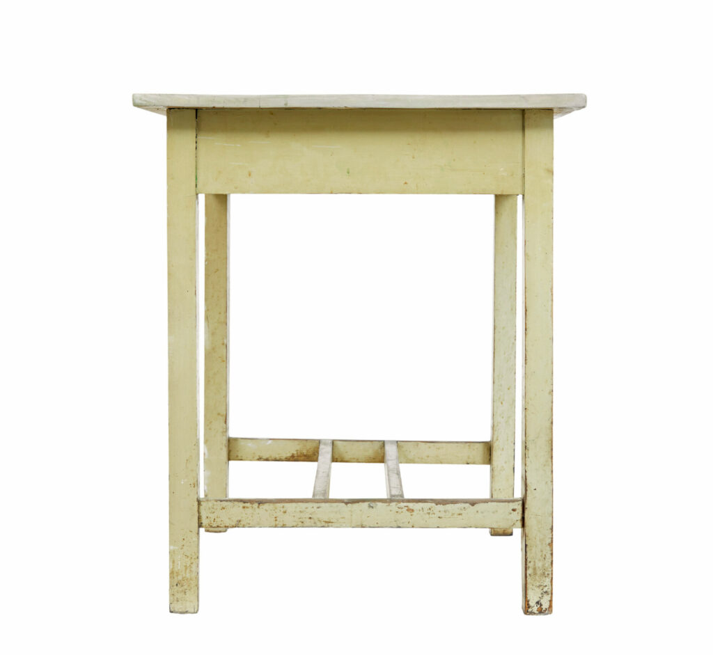 19th Century Green Painted Scandinavian Side Table — image 3