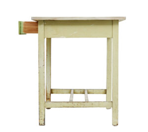 19th Century Green Painted Scandinavian Side Table — thumbnail 5