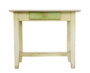 19th Century Green Painted Scandinavian Side Table — thumbnail 7