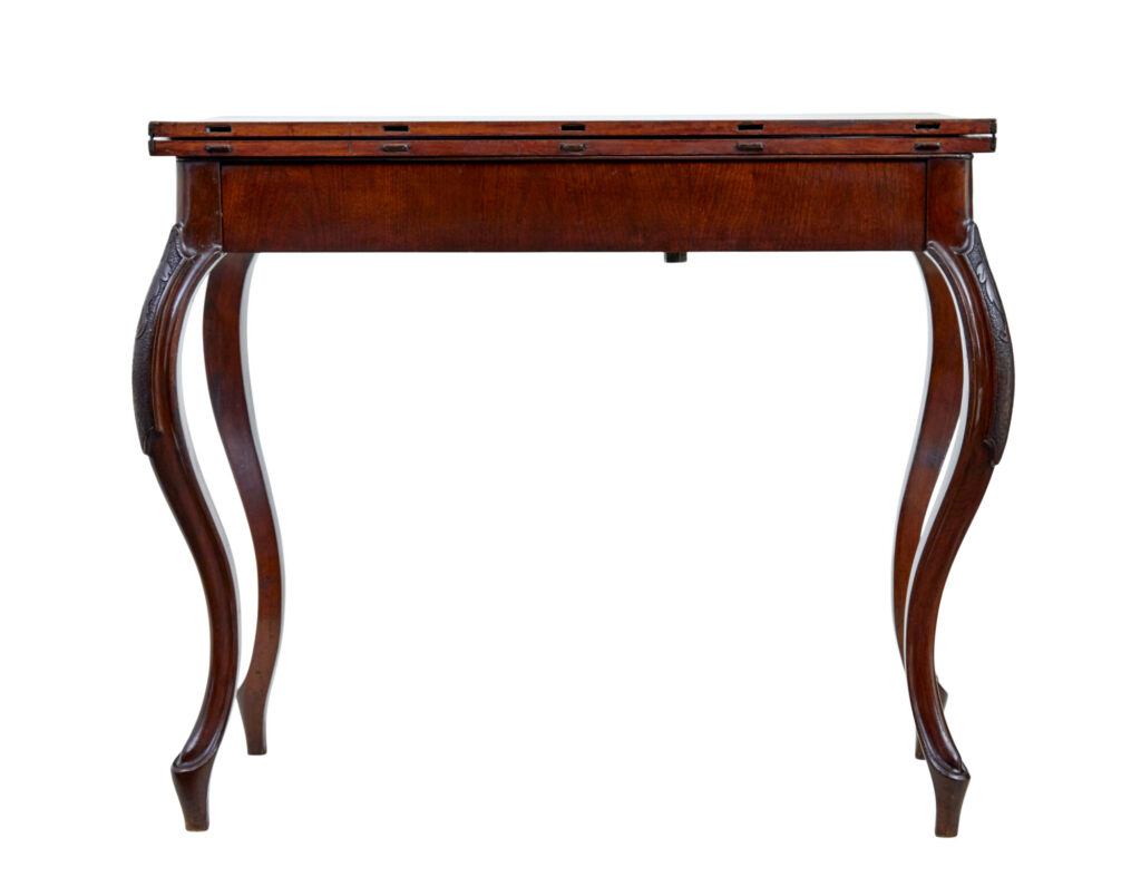 19th Century Carved Mahogany Games Table — image 8