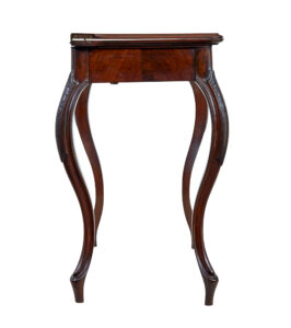 19th Century Carved Mahogany Games Table — thumbnail 7