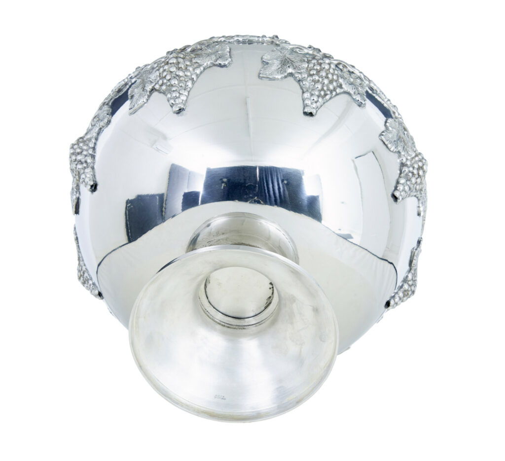 Victorian Influenced Silver Plated Punch Bowl — image 5