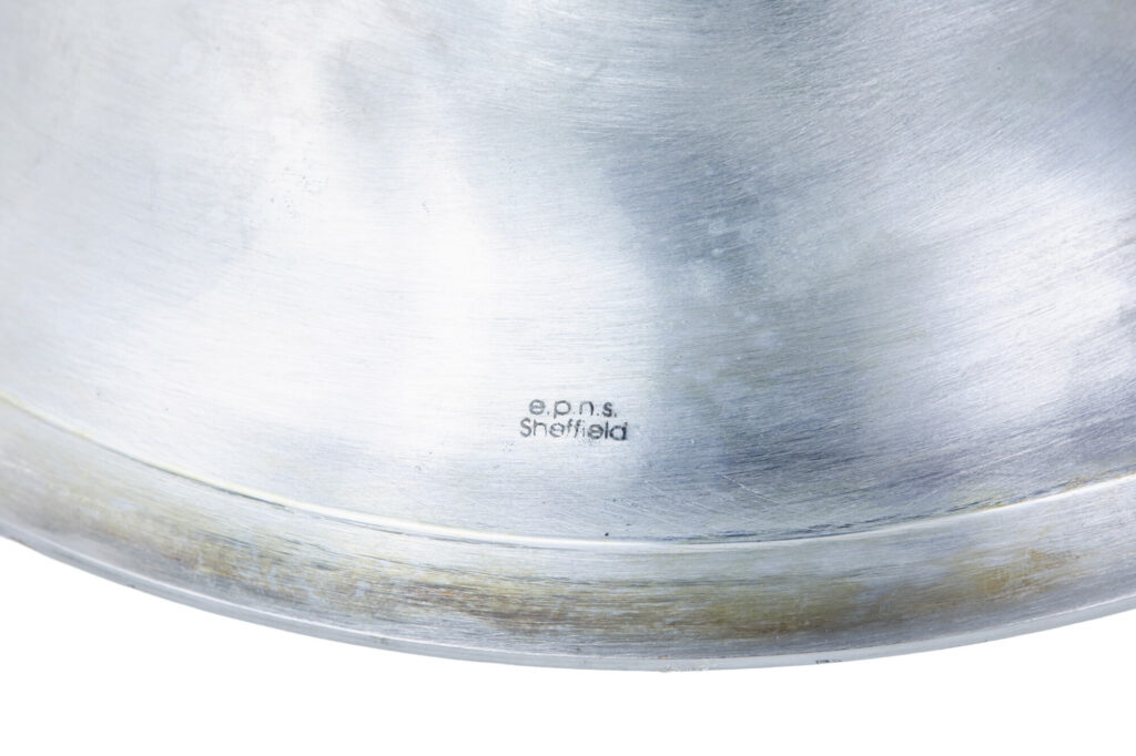 Victorian Influenced Silver Plated Punch Bowl — image 4