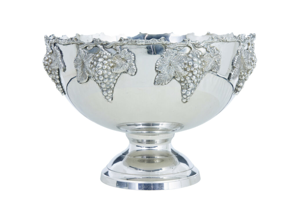Victorian Influenced Silver Plated Punch Bowl