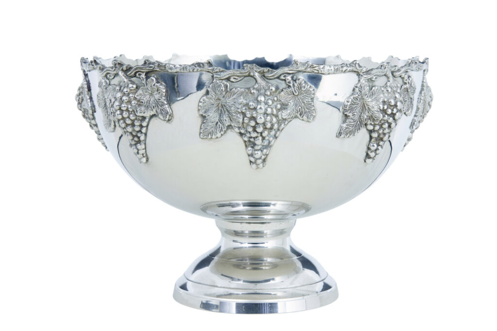 Victorian Influenced Silver Plated Punch Bowl — image 2