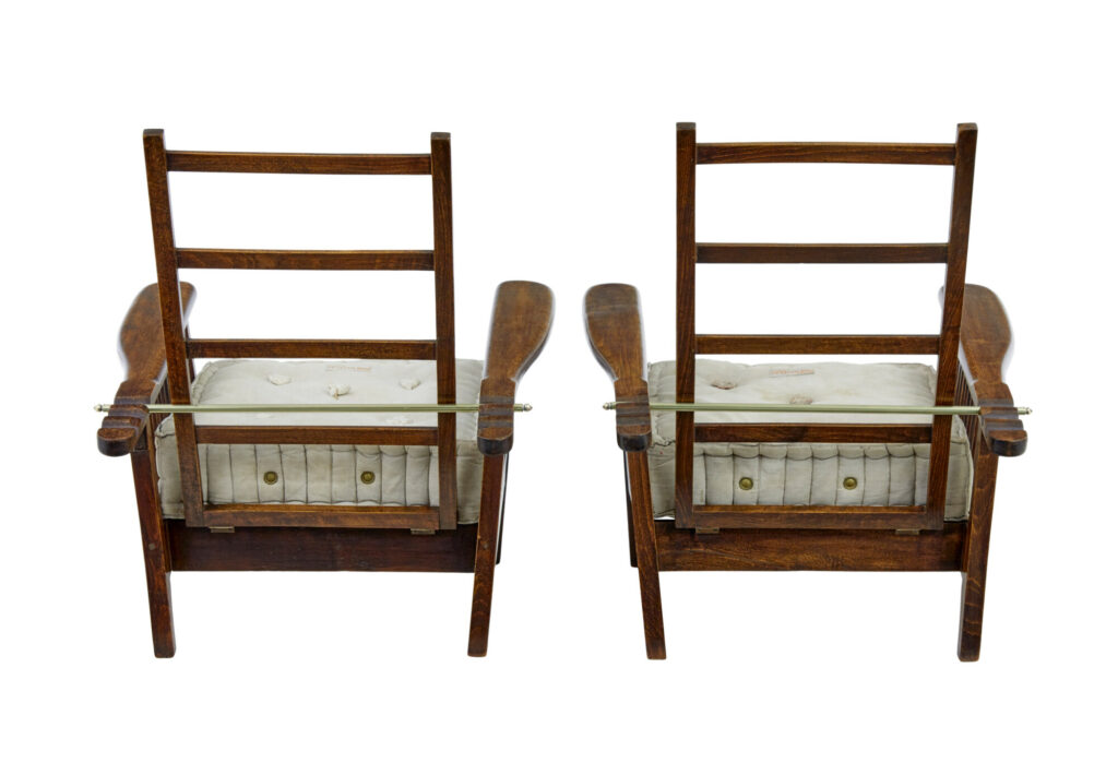 Pair of French 19th Century Plantation Armchairs — image 8