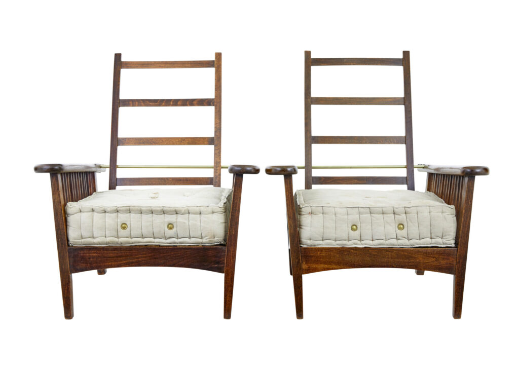 Pair of French 19th Century Plantation Armchairs