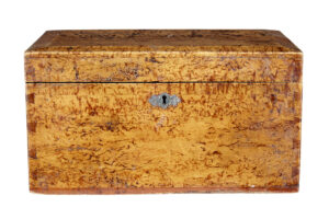 19th Century Burr Birch Sugar Box — thumbnail 1