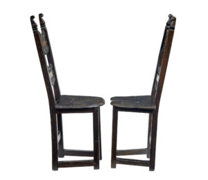 Pair of 19th Century Carolean Inspired Hall Chairs — thumbnail 7