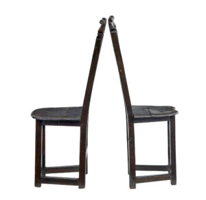 Pair of 19th Century Carolean Inspired Hall Chairs — thumbnail 8