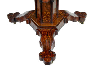 19th Century French Inlaid Mahogany Center Table — thumbnail 5