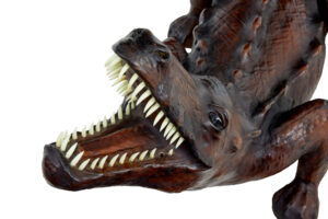 20th Century Decorative Leather Model of A Crocodile — thumbnail 2