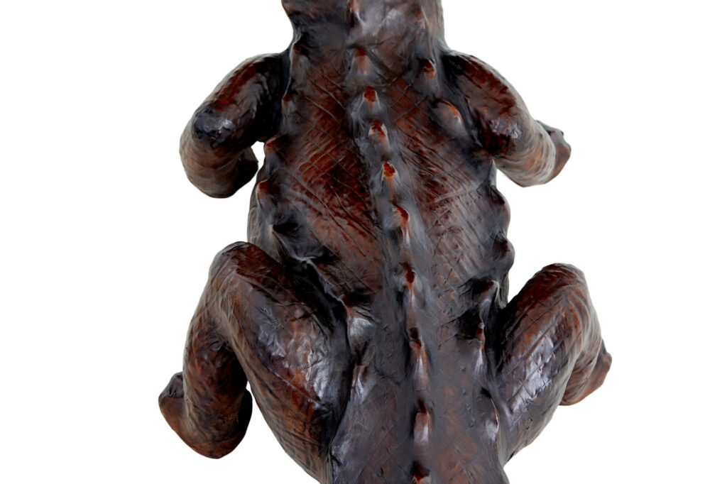 20th Century Decorative Leather Model of A Crocodile — image 3