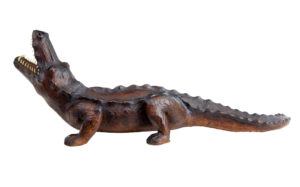 20th Century Decorative Leather Model of A Crocodile — thumbnail 5